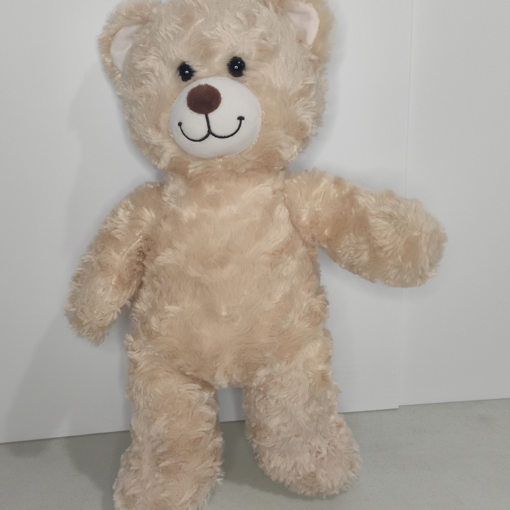 Build A Bear Tan Swirl Happy Hugs Cream Light Brown Teddy Bear Plush 16"